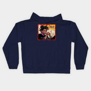 Stamp commerating Jean-Michel Basquiat Kids Hoodie